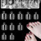 500 Pièces Faux Ongles Pied, Transparent False Toe Nails Tips, Faux Orteil Ongles Pieds pour Dames,10 tailles différentes