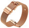 SMYAOSI Edelstahl Mesh Uhrenarmband für Herren und Damen, Mesh Uhrenarmbänder mit Schnellverschluss für10mm 12mm 14mm 16mm 18mm 20mm 22mm Smartwatch (16mm, Roségold)