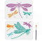 MAYJOYDIY 2 stencil a forma di libellula, insetti, libellule, 7 libellule, 30 x 20 cm, con pennello, stencil riutilizzabili per artigianato, parete, fai da te, decorazione per la casa, legno