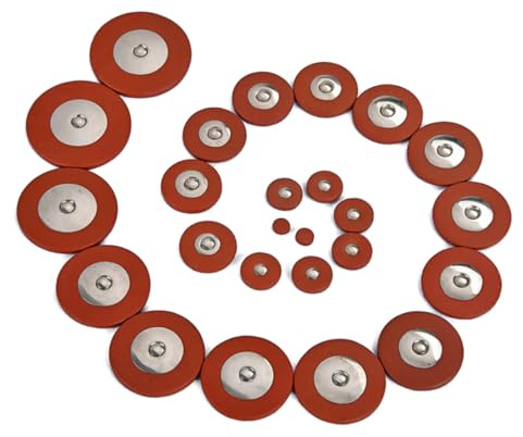 Toyvian 25stücke Teiliges Saxophon-lederpolster Hochwertige Ersatzpolster Für Tenor-saxophon Strapazierfähiges Leder Für Reparatur