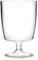 80 x Clear Disposable Recyclable Plastic Wine Glass 220ml CE Marked to Line at 125/175 & 200ml