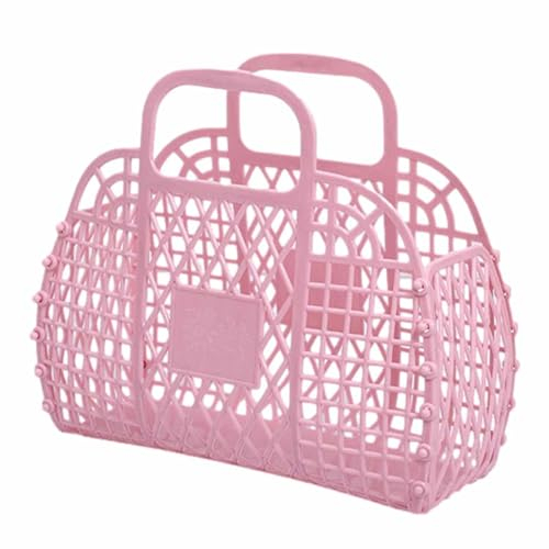 Paodduk Jelly Basket Tasche Jelly Tragetasche Jelly Tasche Jelly Geldbeutel Tasche Wiederverwendbare Kinder Strandtasche Strandtasche Mesh für Geschenk Spielzeug Lagerung