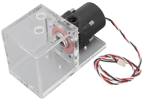 10W 12V Water Cooling Pump,Computer Water Cooling Integrated Water Pump,Silent Reservoir Combo with 4 Meters Pump Head G1/4 Thread,Fast Heat Dissipation CPU Cooling,600L/H
