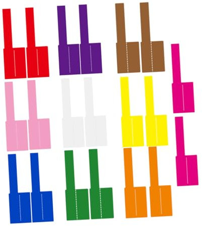 Hemobllo Cable Organizers Cord Labels 20 Sheets Decorative Cable Adhesive Labels Waterproof Tear-Resistant Easy to Use Multi-Colour Cable Tags for Tidy Office