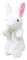 GARVALON 1Stk Handpuppen für Kinder Plüsch Marionette Hase Kaninchen Puppen Kleinkinder Tiere interaktives Spielzeug kindergeburtstags mitgebsel Tierische Handpuppe Lustige Handpuppe Weiß