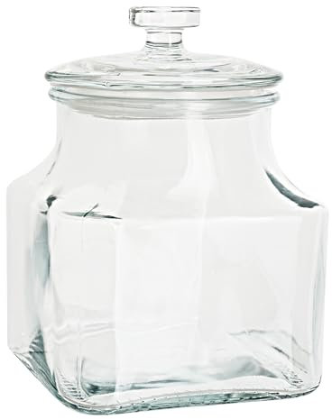 VBS Vorratsglas/Bonbonglas, ca. 900 ml, Glasbehälter mit Deckel, ideal für Küche, Süßigkeiten, Aufbewahrung