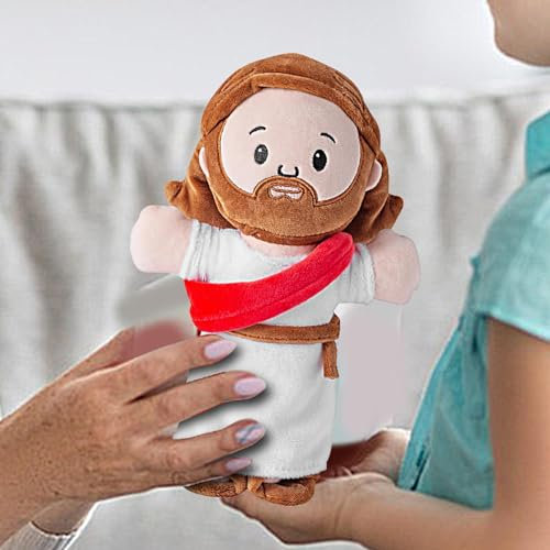 Jesus Kuscheltier, Plüsch-Jesus-Puppe, Stoff-Jesus Für Kinder | Gefüllte Cartoon-Jesus-Puppe - Dekokissen Mit Exquisiter Stickerei Für Couch, Wohnzimmer, Spielzimmer, Kinderzimmer