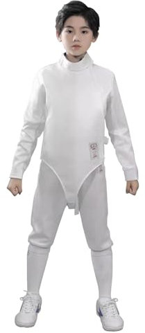 Fechtanzug, Fechthose, Fechtuniform, 450N Eisseiden-Fechtanzug, Wettkampfschutzkleidung, Fechtjacke/-weste, Allgemeine Schutzkleidung(54)