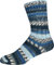 ONline Supersocke 6-fach 150g Sort. 386 Dschungel Color 3178 - Blau/Anthrazit
