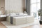 ALTDECOR Boxspringbett mit Matratze und Lattenrost, Boxbett, Topper, Polsterbett mit Bettkasten, Bett mit Stauraum H4-Matratze, Doppelbett, Springboxbett - Marce - 200x200 - Beige