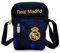 Hy-Pro Bolsa lateral con licencia oficial del Real Madrid CF, ligera, producto del Real Madrid, escudo y colores, para niños y adultos, gran idea de regalo de fútbol