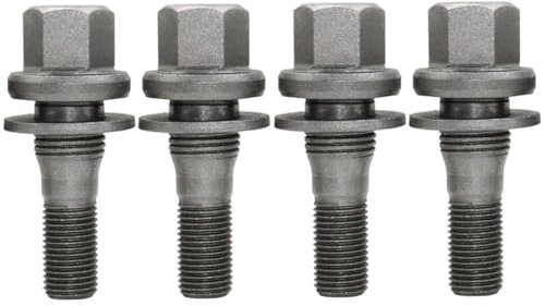 BIAREN Lot de 4 boulons de roue pour Citroën Berlingo Dispatch C2 C3 C4 Grand Picasso C5 DS3 DS4 Peugeot Partner Expert 206 207 308 407 3008 5008 RCZ 9817024580 540567 – Taille de la clé : 19 mm