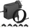 65W Universal Laptop Charger for Len ovo IdeaPad Chromebook,charging for Asus VivoBook ZenBook NoteBook A52F A53E A53S A54C A55A A56C A56CA with 5 different easy replacement connectors
