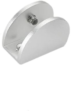 Pinces à verre for étagères de 10 12mm, support d'angle, pinces en aluminium épais avec vis, quincaillerie meubles Pinces à verre(D Style 1PC)