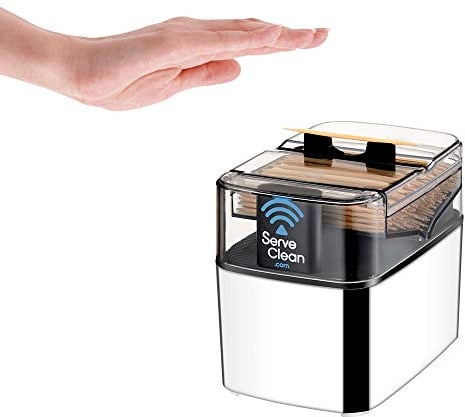 Serve Clean Smart Toothpick Dispenser, Chrome