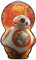 Philips Lighting 915005419901 Star Wars BB-8 Lampe de Poche pour Enfant, Synthétique, 0.3 W, Noir