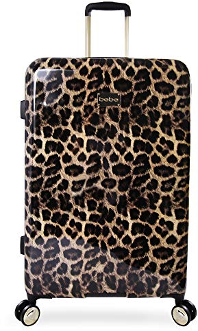 bebe Damen-Gepäck Adriana 73,7 cm Hardside Check in Spinner, Leopard, Einheitsgröße, Luggage Adriana 73,7 cm Hardside Check in Spinner