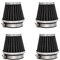 Wai Danie 4Pcs 54mm/2.12 Moto Universale Filtro Aria Pulitore Motore Aria Pod Compatibile con Yamaha Dirt Bike ATV Moped Pit Bike Scooter Per 70cc 100cc 110cc 125cc 150cc 200cc