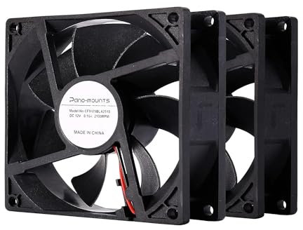 90mm 92mm Computer PC Case Fan 2 Pack 2 Wire 3pin 12V DC Cooling Fan with Extra 2Pin 4Pin Connectors 2000RPM