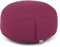 Bodhi Meditationskissen Rondo | ECO Serie | Yogakissen mit Kapokfüllung | Abnehmbarer Bezug aus 100% Bio-Baumwolle | Höhe 20 cm | Sitzkissen mit praktischer Trageschlaufe | Aubergine