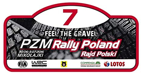 Aufkleber für Fia WRC Rallye de Polen 2016 PR337 Rally Poland