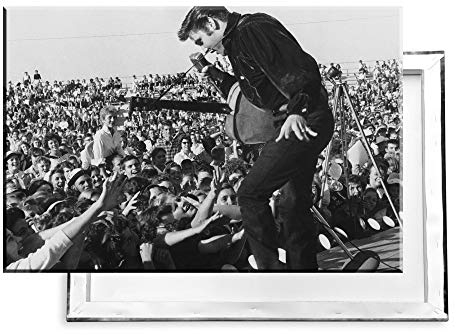 Unified Distribution Elvis Presley - 120x80 cm Kunstdruck auf Leinwand • erstklassige Druckqualität • Dekoration • Wandbild