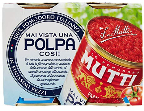 Mutti Polpa Finely Chopped Tomatoes 4 × 400g (1600g)