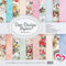 Ideen mit Herz Duo-Design-Papiere | Block mit 20 Blatt Bastelpapier | 25 x 25 cm | 250g/m² | beidseitig bedruckt | Designpapier, Motivpapier | ideal für Scrapbooking, Basteln (Winterzeit 1)