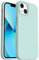 ORNARTO Shockproof Liquid Silicone Designed for iPhone 13 Case Gel Rubber Full Body Protection Anti-Shock Cover Case Drop Protection 6.1inch-Mint Green