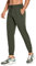 CRZ YOGA Herren Joggerhose Trainingshose Leichte Elastische Sporthose Fitnesshose - 71cm Dunkle Olive XL