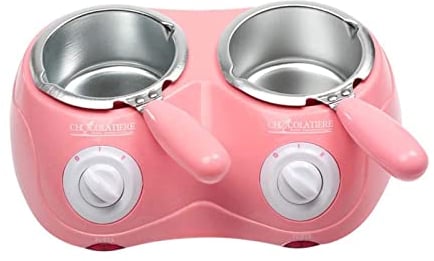 Chocolate Melting Pot - Fondue Pot Electric Set Double Boiler Pot Set Chocolate Melter Fountain for Cheese Candy Making Baking Supplies