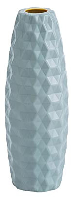 FeiliandaJJ Handgefertigte Bruchsichere Vase für Pampasgras - Modern Geriffelte Blumenvase, Tischdeko für Wohnzimmer, Zuhause, Hochzeit (X#Grün)