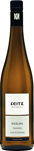 Leitz Weingut Riesling trocken VDP.Gutswein (1 x 0,75l) – Aromatischer Weißwein vom Weingut im Rheingau