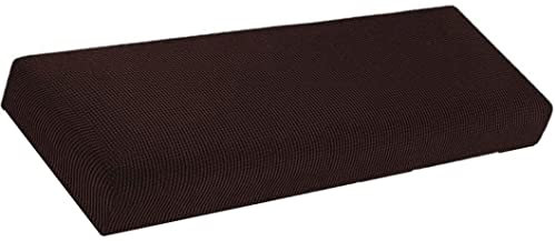 ZZDZW Bezug für Esszimmerbank,Bezug für Sitzbank Stretch Holzbank Schonbezug Bezug Für Fußhocker Bank Sitzbank Hocker Husse Flurbank Stuhlhusse Sofabank Bezüge (Color : Dark Coffee, Size : 160-180cm)
