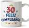 MUGFFINS Tazas 30 Cumpleaños - En Español - ¡Feliz Cumpleaños! - 11 oz / 330 ml - Regalo original y divertido