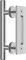 WOLFBIRD 30CM Sliding Barn Door Handle Stainless Steel Pull and Flush Set Two-Sided Silver