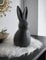 Dekofigur Hase Black aus Porzellan, matt-schwarz, 26 cm hoch, Osterdeko, Osterhase, Hasenfigur