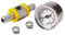 Rfeeuubft Universelles Kraftstoff Manometer 1/8 NPT (140) mit 3/8 Kraftstoff Leitung Kraftstoff Druck Messer Sensor T-Fitting Adapter