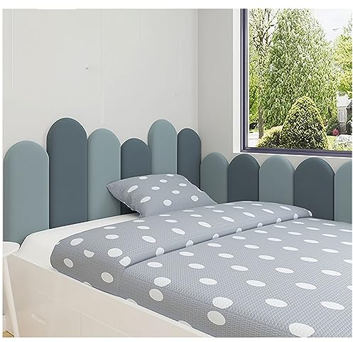3D Wandpaneele Selbstklebend, PU Wasserdicht Bett Kopfteil Wandpaneele Gepolstert, Verdicktes 3,7 cm Wandverkleidung Selbstklebend, Wandkissen Zum Aufhängen für Wandkissen Kinderzimmer ( Farbe : D , G