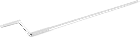 Manivelle et poignée pour volet roulant manuel - Longueur totale jusqu'à 1510 mm - Laqué blanc - Kit complet (Manivelle lg 1510mm)
