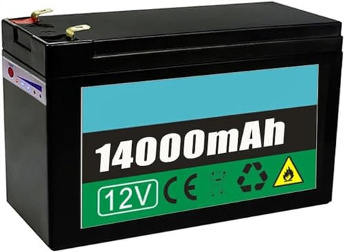KhUkhu 12V Charge 3.5Ah 7Ah 10.5Ah 14Ah 18Ah 20Ah 25Ah Lithium Ion Battery Replacement Spare Battery for 12 Volts Electric Toy Car Backup Battery (Size : 12v14ah)