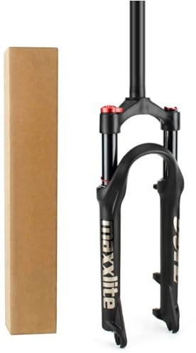 Forcella Ammortizzata for Bici 24 Pollici, Canotto Sterzo MTB in Lega di Alluminio 28,6 Mm Tubo Dritto Freno a Disco Corsa 100 Mm