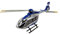 perfk 1:87 1/87 Airbus H145 Hubschrauber-Druckguss-Metallhubschrauber-Modell, Heimregal, Miniaturflugzeug für Jungen, Erwachsene, Teenager, Souvenir