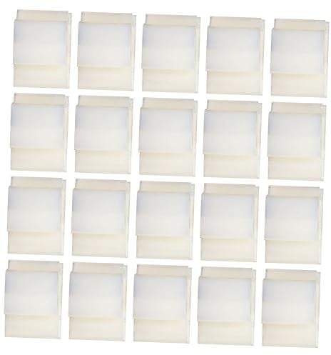 DOITOOL 100 Stk Drahtklemme drahtbinderücken zopfband Kabelkonfektion Kabelbefestigung kleine Kabelbinder Kabelklemmen Kabelclip Halter für Kabelbinder Klebstoff Drahtschnalle Weiß