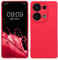 kwmobile Handyhülle kompatibel mit Xiaomi Redmi Note 13 Pro 4G Hülle - Handy Case aus weichem Silikon in Neon Pink