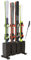 TOCRETOARE Heavy Duty Metal Ski Storage Rack, 4 Pair Freestanding Steel Ski Holder, Floor Stand Ski Organizer Rack, Snowboard Floor Stand Organizer for Garage and Home