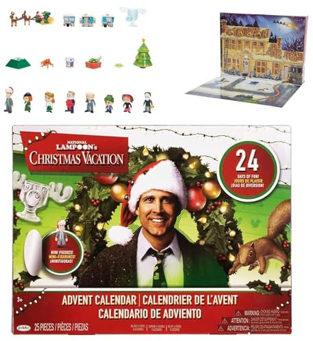 National Lampoon Adventskalender 2024 Weihnachten Urlaub Adventskalender Griswold Countdown Kalender 24 Tage Weihnachten Countdown Kalender enthält 24 Weihnachten Halloween Geschenke für Teenager