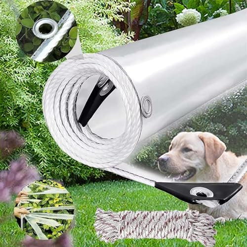 Bâche transparente robuste et imperméable pour meubles de jardin, piscine, voiture - 400 g/m² - Grande taille 0,8 x 3 m