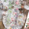 Scrapbook Stickers, 4 Rollen Blumenaufkleber Transparente PET Scrapbooking Aufkleber, Flower Stickers,Schmetterling Blumen Sticker für DIY Fotoalbum Tagebuch Scrapbooking Gepäck Kalender Wand (06)