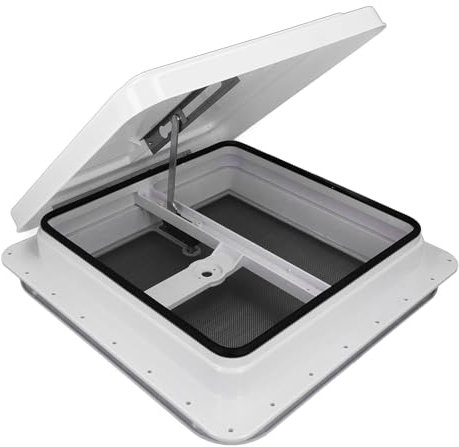 14in RV Roof Vent, Motorhomes Enhancing Comfort and Climate with 45° Opening Angle
